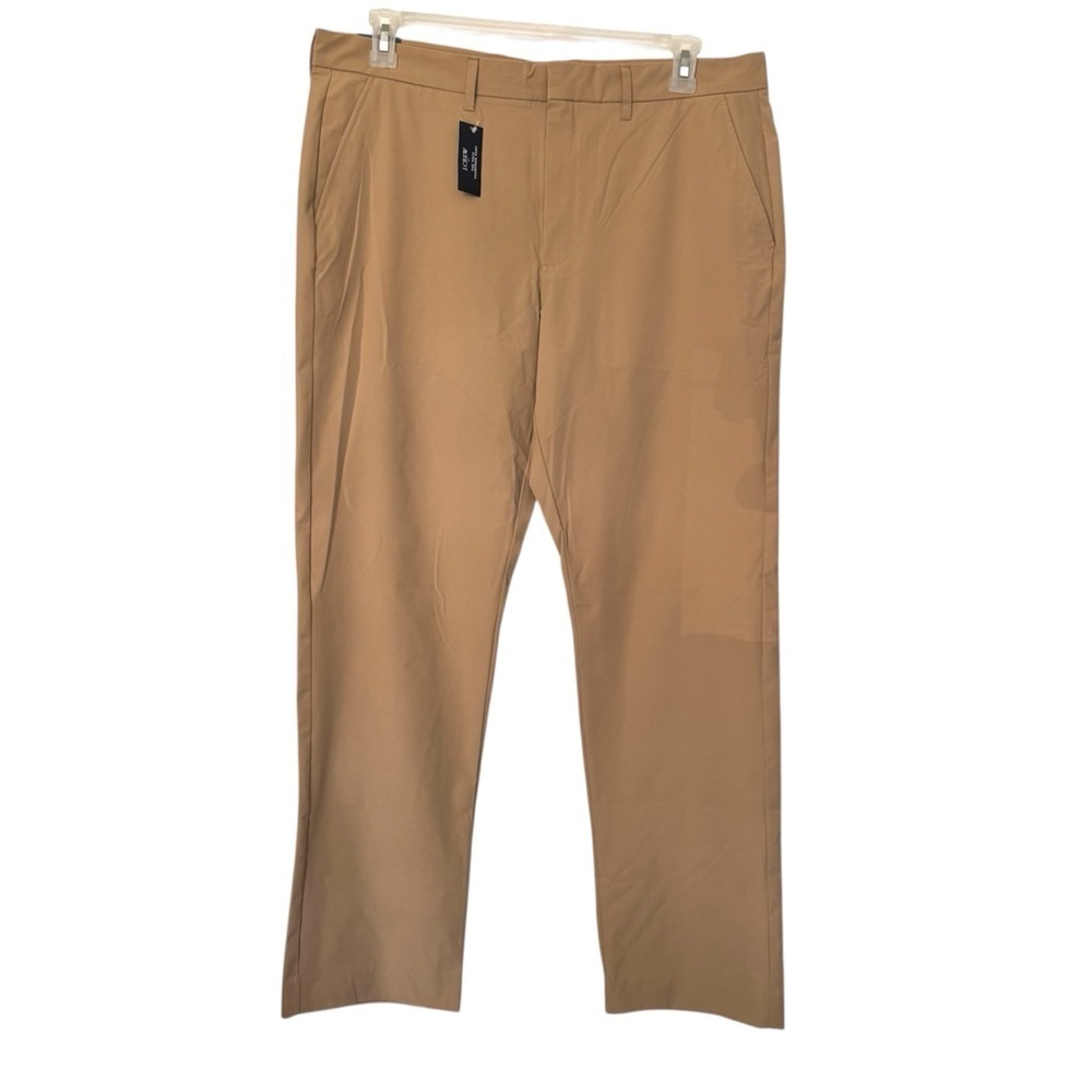 J. Crew Thompson Flex Tapered Khaki Tech Pants Tan - 36/30